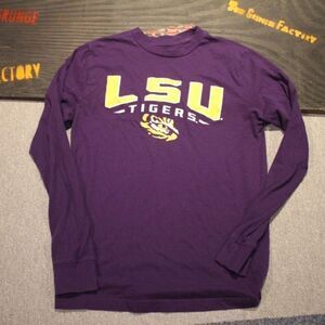 LSU Tigers Purple Long Sleeve Shirt - Size Medium